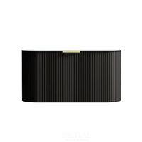 Orio Black 900 Wall Hung Vanity Single Drawer 890X455X450 ,