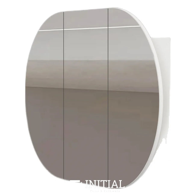 Siro 1200 Oval Shaving Cabinet Matte White 1200X750X130 ,