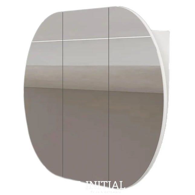 Siro 1500 Oval Shaving Cabinet Matte White 1500X900X130 ,