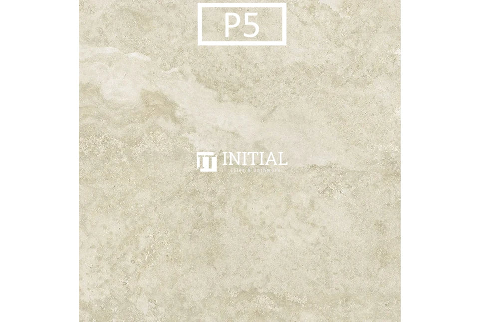 Outdoor Travertine Look Tile Spirit Bianco External 600X600