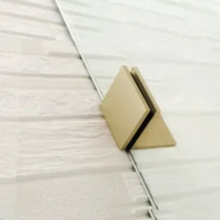 Single Frameless Fixed Panel Shower Screen 10mm Glass 400-1200X2000mm Light Gold