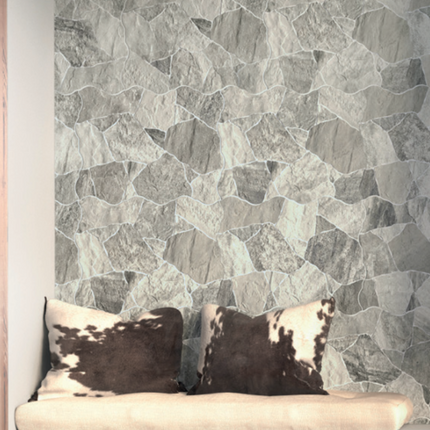 Crazy Pave Look Pella Grey Porcelain Matt 440X660