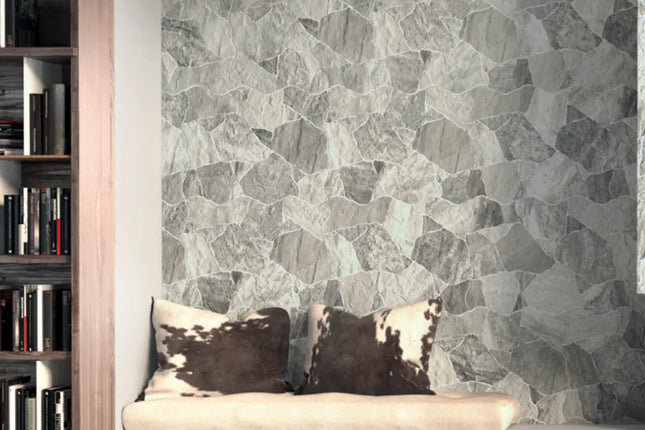 Crazy Pave Look Pella Grey Porcelain Matt 440X660