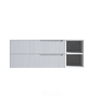 Ires White 1200 Wall Hung Cabinet Double Drawers Double Shelves 1190X460X550 ,