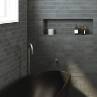 Fienza Kaya Gooseneck Floor Mounted Bath Outlet Gun Metal Grey ,