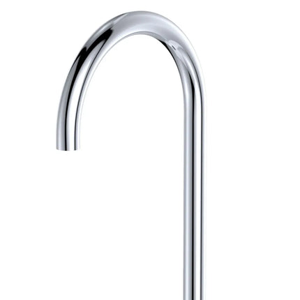 Fienza Kaya Gooseneck Floor Mounted Bath Outlet Chrome ,