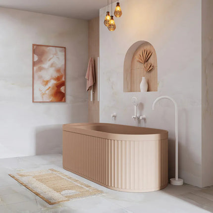 Fienza Minka Solid Surface Freestanding Bath, 1700mm, Dusk