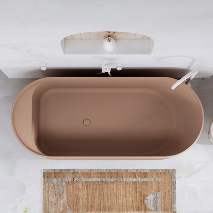 Fienza Minka Solid Surface Freestanding Bath, 1700mm, Dusk