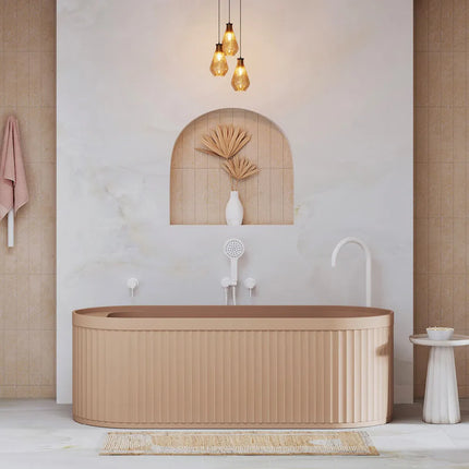 Fienza Minka Solid Surface Freestanding Bath, 1700mm, Dusk