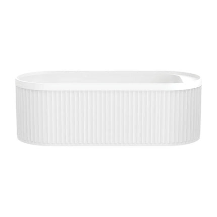 Fienza Minka Solid Surface Freestanding Bath, 1700mm, Matte White