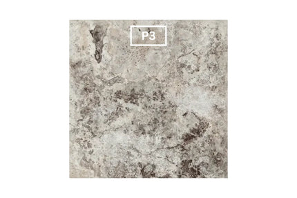 Outdoor Stone Silver Travertine Tumbled Paver 406X406X30mm