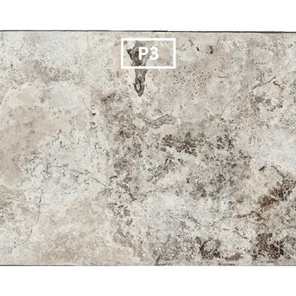 Outdoor Stone Silver Travertine Tumbled Tile 610X406X12mm