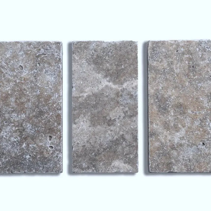 Outdoor Stone Silver Travertine Tumbled Cobblestones 100X100X30mm ∣ 200X100X30mm