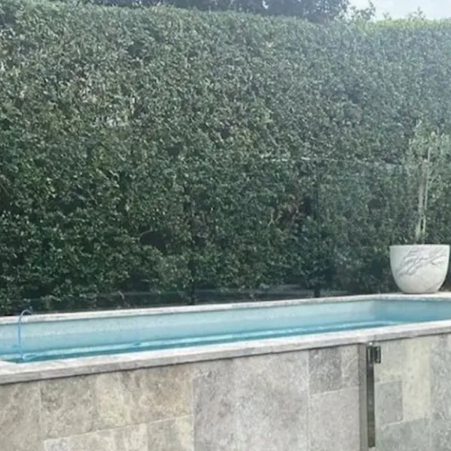 Outdoor Stone Silver Travertine Tumbled Pencil Round 610X406X30 ∣ 1220X406X30mm