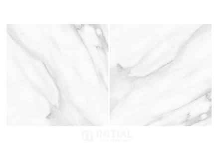Marble Look Tile Arctic White Matt 600X600 ,