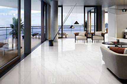 Marble Look Tile Arctic White Matt 600X600 ,