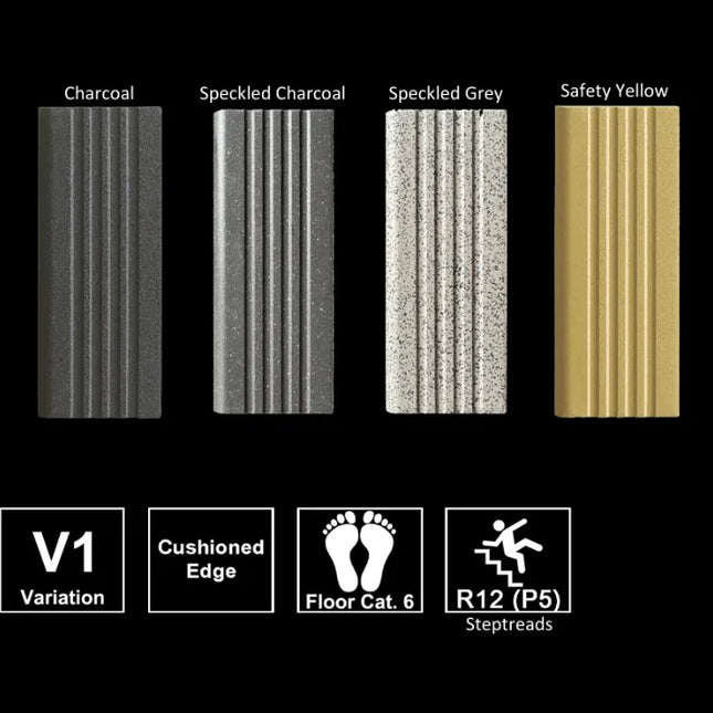 Outdoor Steptread Plus Speckled Grey 60X150