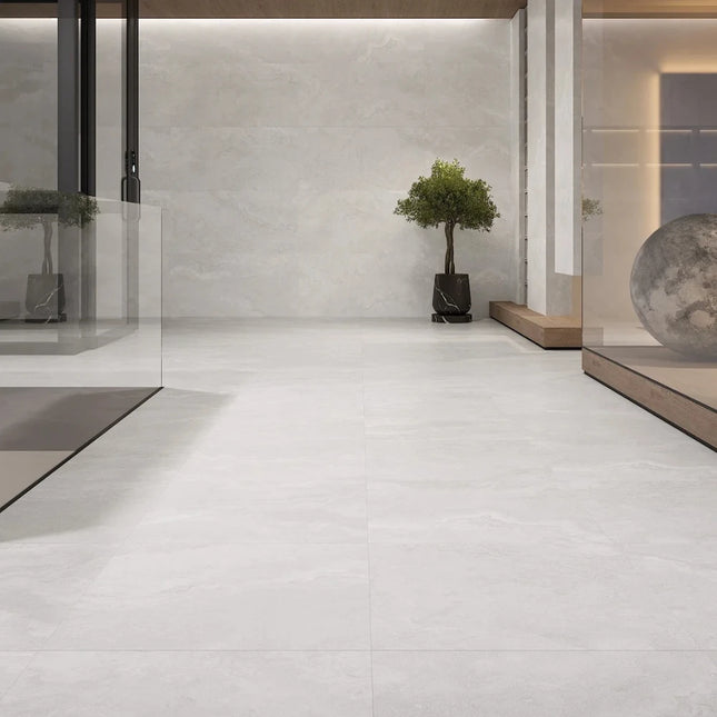 Travertine Look Summer Bianco Smooth Grip ,