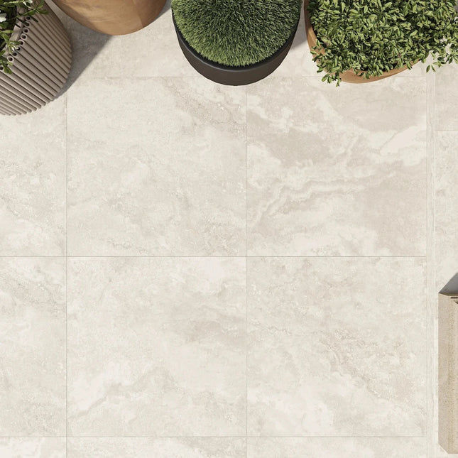 Travertine Look Summer Greige Smooth Grip ,