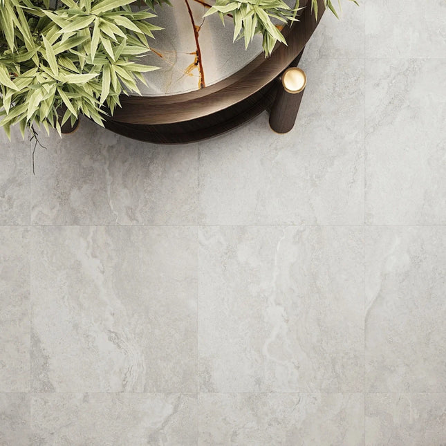 Travertine Look Summer Light Grey Smooth Grip ,