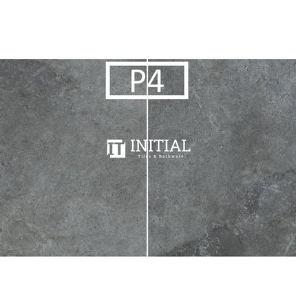 Outdoor Paver Travertine Look Tile Dark Grey 600X600X20 ,