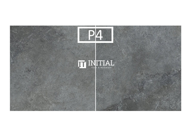 Outdoor Paver Travertine Look Tile Dark Grey 600X600X20 ,