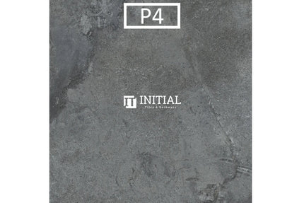 Outdoor Travertine Look Tile Dark Grey 600X600X10 Matt ,