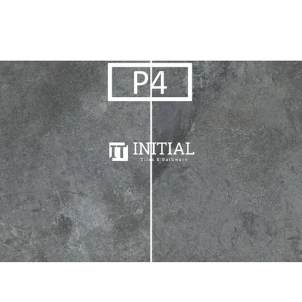 Outdoor Travertine Look Tile Dark Grey 300X300X10 Matt ,