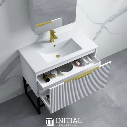 Neta White 750 Wall Hung Cabinet Single Drawer 740X460X550 ,