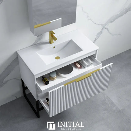 Neta White 900 Wall Hung Cabinet Single Drawer 890X460X550 ,