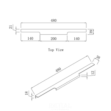 Neta White 750 Wall Hung Cabinet Single Drawer 740X460X550 ,