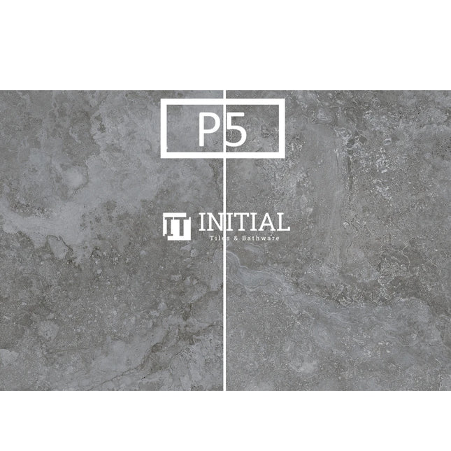 Outdoor Paver Travertine Look Bodi Dark Grey 600X600X20 ,