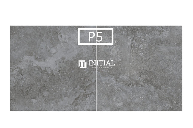 Outdoor Paver Travertine Look Bodi Dark Grey 600X600X20 ,