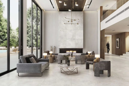 In/Out Stone Look Tudor Extra Silver 600X600