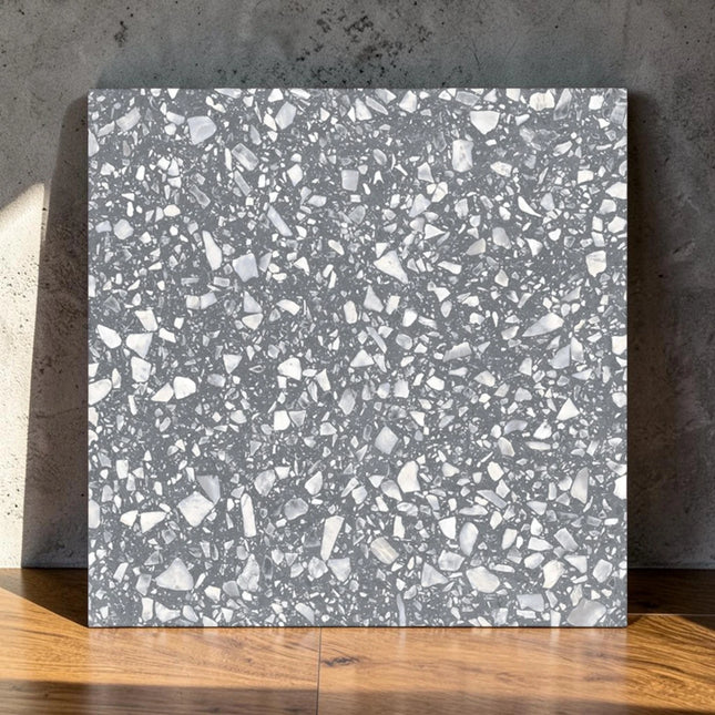Terrazzo Grey 3D Matt 600X600 ,