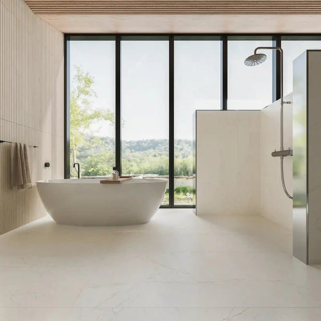 Marble Look Tile Tibono Alabaster Matt ,