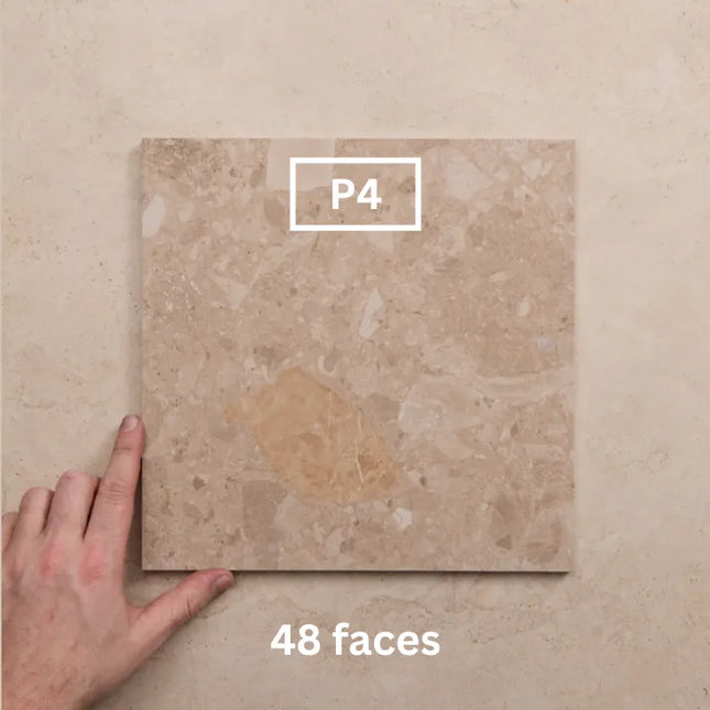 In/Out Terrazzo Look Tile Tassie Cream Porcelain 300X300