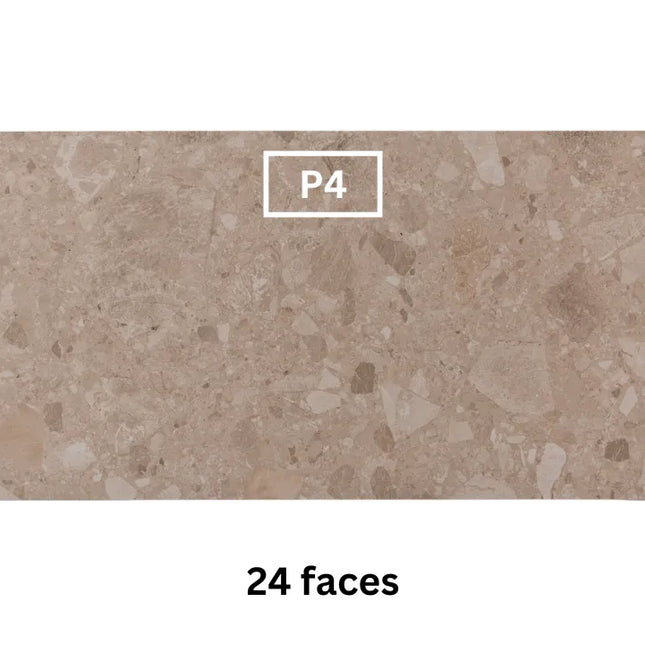 In/Out Terrazzo Look Tile Tassie Cream Porcelain 300X600