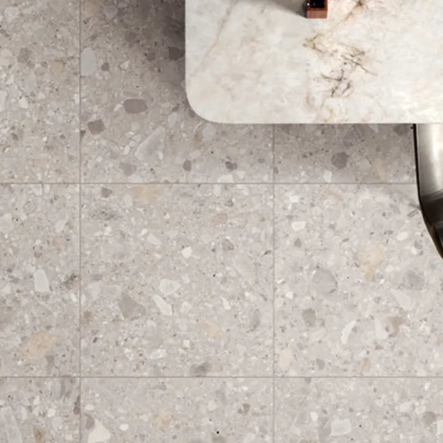 In/Out Terrazzo Look Tile Tassie Cream Porcelain 600X600