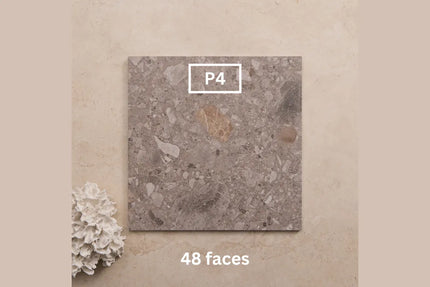 In/Out Terrazzo Look Tile Tassie Dark Grey Porcelain 300X300