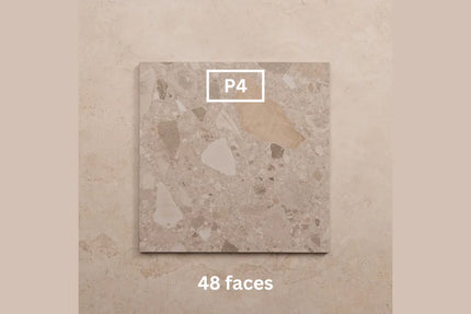 In/Out Terrazzo Look Tile Tassie Light Grey Porcelain 300X300