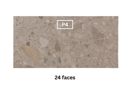 In/Out Terrazzo Look Tile Tassie Light Grey Porcelain 300X600