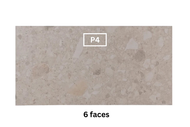 In/Out Terrazzo Look Tile Tassie White Porcelain 600X1200