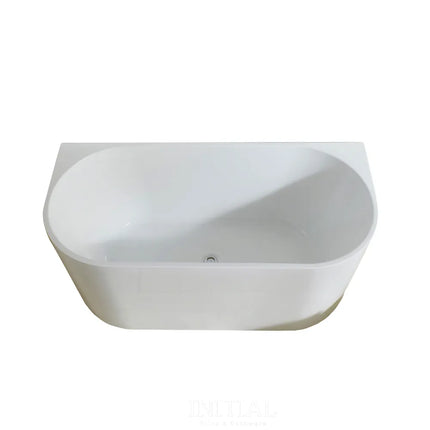 Veni 1500 Back To Wall Bathtub Matte White Non-Over Flow 1500X750X600 ,