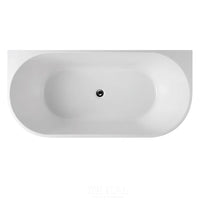 Veni 1400 Back To Wall Bathtub Gloss White Non-Over Flow 1400X730X600 ,