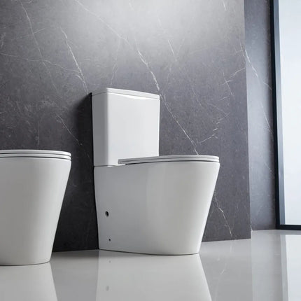 Fedora Tornado Flush Back to Wall Toilet Suite Gloss White 670X360X850