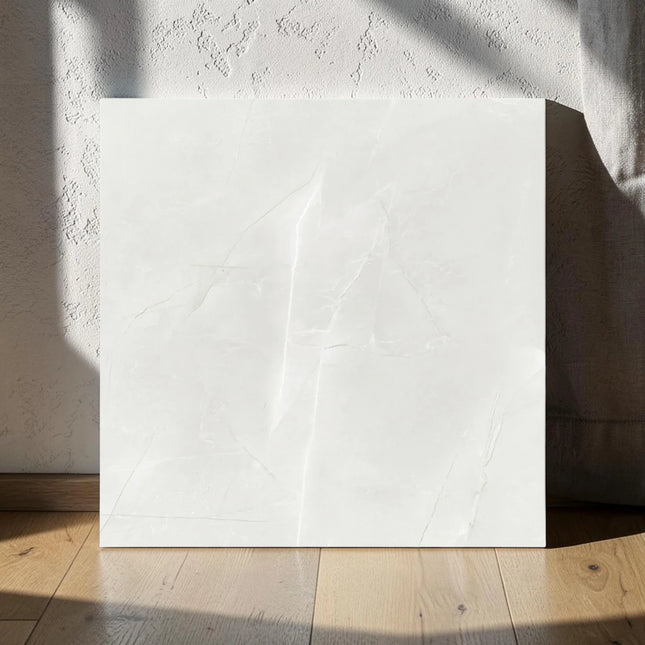 Marble Look Floor & Wall Tile Vaucluse Ivory 600X600 Matte / Polished ,
