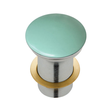 Fienza Ceramic Cap Pop Up Waste, No Overflow, 32mm, Matte Green , Default Title