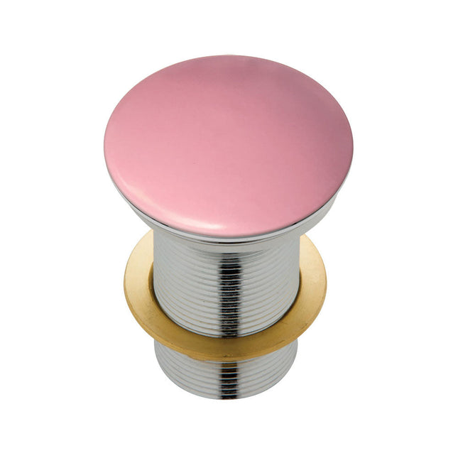 Fienza Ceramic Cap Pop Up Waste, No Overflow, 32mm, Matte Pink , Default Title