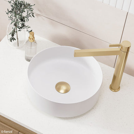 Fienza Universal Pop Up/Pull Out Basin Waste, Gold ,